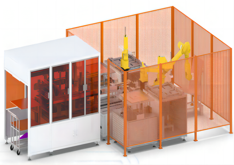 Intelligent production line for Upper-PIN and Taping.